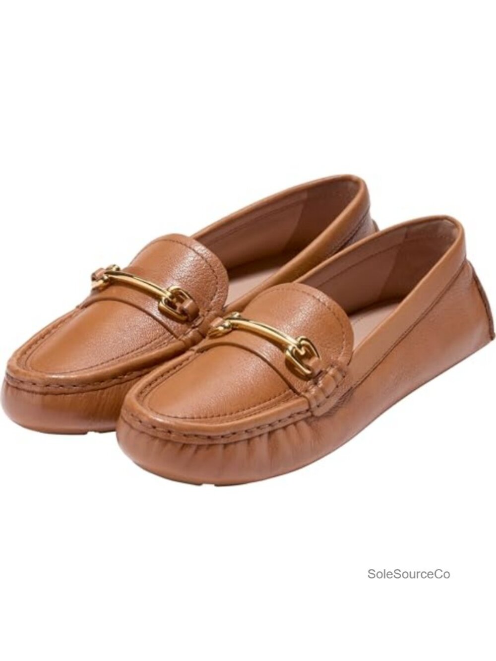 Leather Horsebit Driving Loafers Round Toe Slip On Business Casual Shoes - Picture 5 of 6